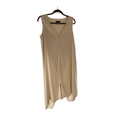 Pre-owned The Row Silk Tunic In Beige