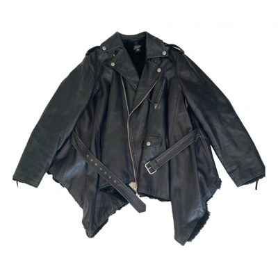 Pre-owned Jean Paul Gaultier Leather Jacket In Black