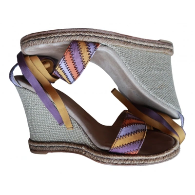Pre-owned Marc Jacobs Cloth Sandal In Multicolour