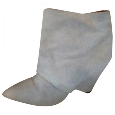 Pre-owned Maison Margiela Ankle Boots In Blue