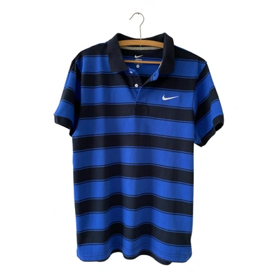 Pre-owned Nike Polo Shirt In Blue