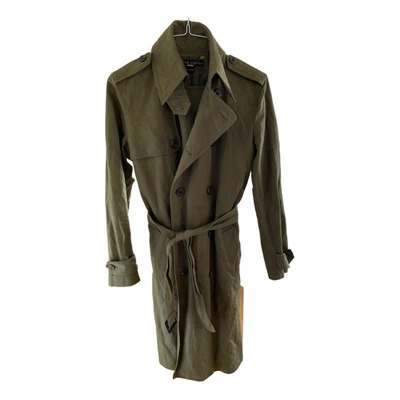 Pre-owned Ralph Lauren Trench Coat In Green