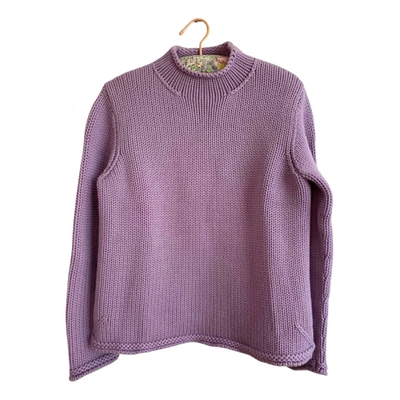 Pre-owned Repeat Wool Jumper In Purple