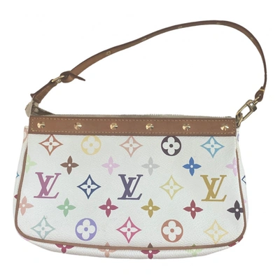 Pre-owned Louis Vuitton Pochette Accessoire Cloth Handbag In White