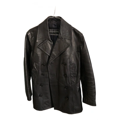 Pre-owned Fratelli Rossetti Leather Jacket In Black