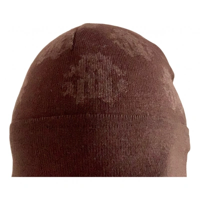 Pre-owned Roberto Cavalli Wool Hat In Brown
