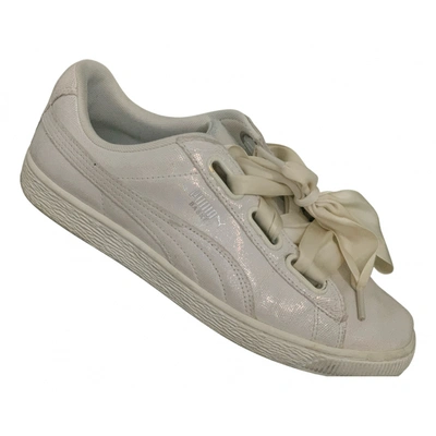 Pre-owned Puma Leather Trainers In White