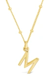 Sterling Forever 14k Gold Plated Sterling Silver Initial Necklace In Gold-m