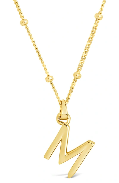 Sterling Forever 14k Gold Plated Sterling Silver Initial Necklace In Gold-m