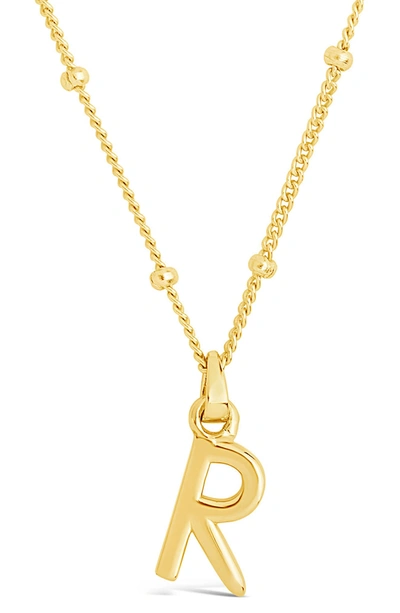 Sterling Forever 14k Gold Plated Sterling Silver Initial Necklace In Gold-r