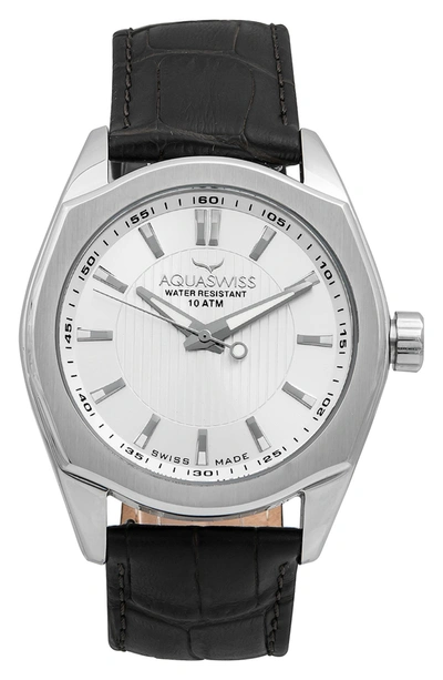 Aquaswiss Unisex Classic Iv Watch In White/silver