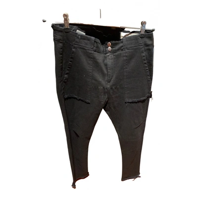Pre-owned Rag & Bone Straight Jeans In Black