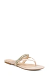 Jewel Badgley Mischka Jewel Badgley Odina Flip Flop In Champagne Satin