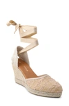 ANDRE ASSOUS ENSLEY ESPADRILLE LACE-UP WEDGE