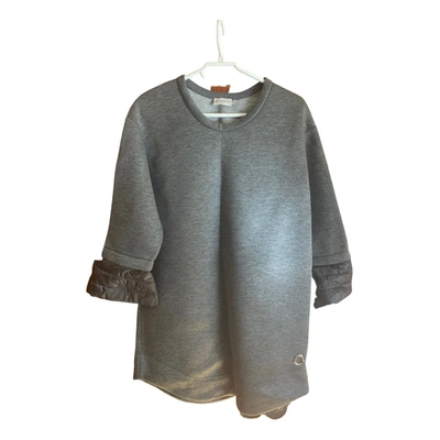 Pre-owned Moncler Mid-length Dress In Grey