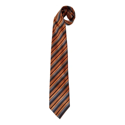 Pre-owned Kenzo Silk Tie In Orange