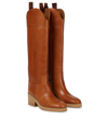 JIMMY CHOO TONYA 70 LEATHER KNEE-HIGH BOOTS,P00605291
