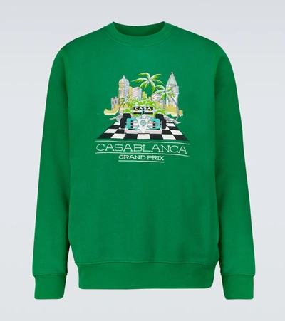 Casablanca Logo印花卫衣 In Green