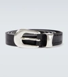Our Legacy Belt 2 Cm Black Leather In Black