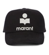 Isabel Marant Tyron Logo-embroidered Cap In Black