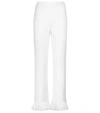 Alanui Cordillera Fringed Virgin Wool Pants In White