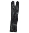 DOLCE & GABBANA LONG FAUX LEATHER GLOVES,P00597744