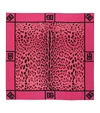 Dolce & Gabbana Dg Leopard-print Silk Scarf In Pink