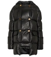 TOM FORD LEATHER PUFFER JACKET,P00605000
