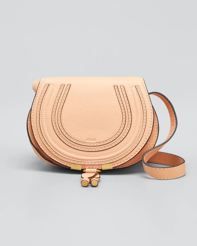 Chloé Marcie Small Crossbody Bag In Peach Bloom