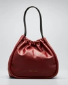 Proenza Schouler Ruched Leather Tote In Syrah
