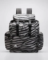 ADIDAS BY STELLA MCCARTNEY ZEBRA-PRINT BACKPACK,PROD167430061