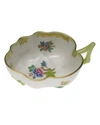 HEREND QUEEN VICTORIA GREEN DEEP LEAF DISH,PROD153310393