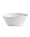 BERNARDAUD TWIST WHITE SALAD BOWL, 9.5",PROD166560001