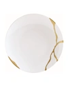 Bernardaud Kintsugi-sarkis 24k Gold Coupe Salad Plate In White/gold