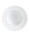 BERNARDAUD TWIST WHITE RIM SOUP PLATE,PROD166570129
