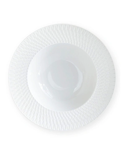 BERNARDAUD TWIST WHITE RIM SOUP PLATE,PROD166570129