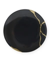 BERNARDAUD KINTSUGI CHARBON COUPE SALAD PLATE, 8.3",PROD166570049