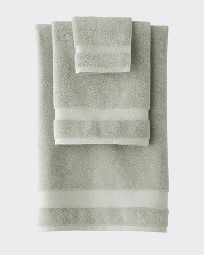 Sferra Dobby Hand Towel In Celadon