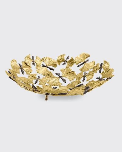 Michael Aram Butterfly Ginkgo Bread Basket In Gold- Tone