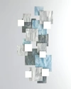 Karo Studios Glacial Vertical Glass Wall Sculpture