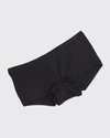 Hanro Seamless Cotton Boy-short Briefs In Black