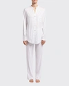 Hanro Cotton Deluxe Pajama Set In White