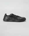 Alaïa Leather Low-top Sneakers In Noir