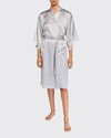 Lise Charmel Splendeur Lace-trim Silk-blend Robe In Splendeur Tropiqu