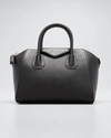 Givenchy Antigona Small Top Handle Bag In Grained Leather In Black
