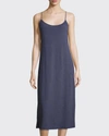 Natori Shangri-la Jersey Tank Nightgown In Heather Night Bl