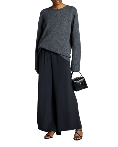 The Row Sibel Wool-cashmere Sweater In Gray