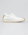 Loewe Low-top Sneakers With Contrast Rubber Sole In White