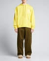 Loewe Yellow Anagram Patch Hoodie In Yellow Cor