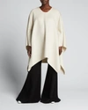 Proenza Schouler Mélange Wool, Cashmere And Angora-blend Poncho In Oatmeal
